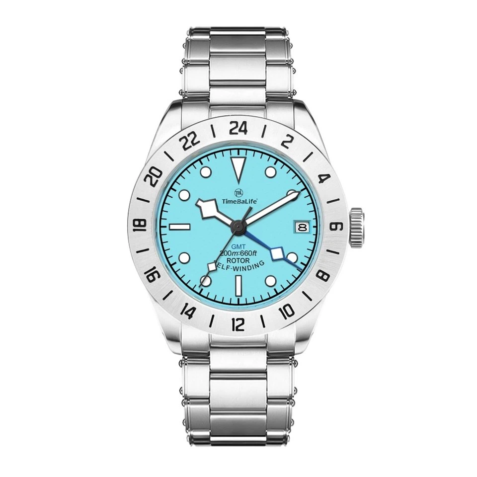 Gerakan NH34 Gerakan Mekanik Pria Kustom Jam Tangan Dengan Tanggal