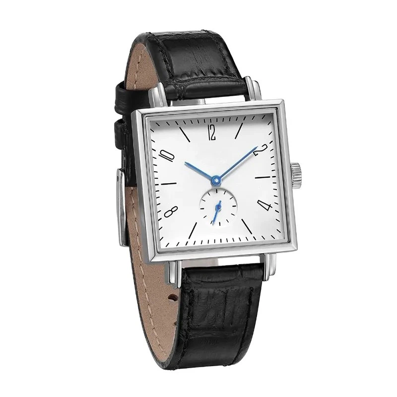 Jam tangan mekanik otomatis persegi untuk wanita