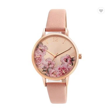 Alloy Elegant Fashionable Leather Lady Watch