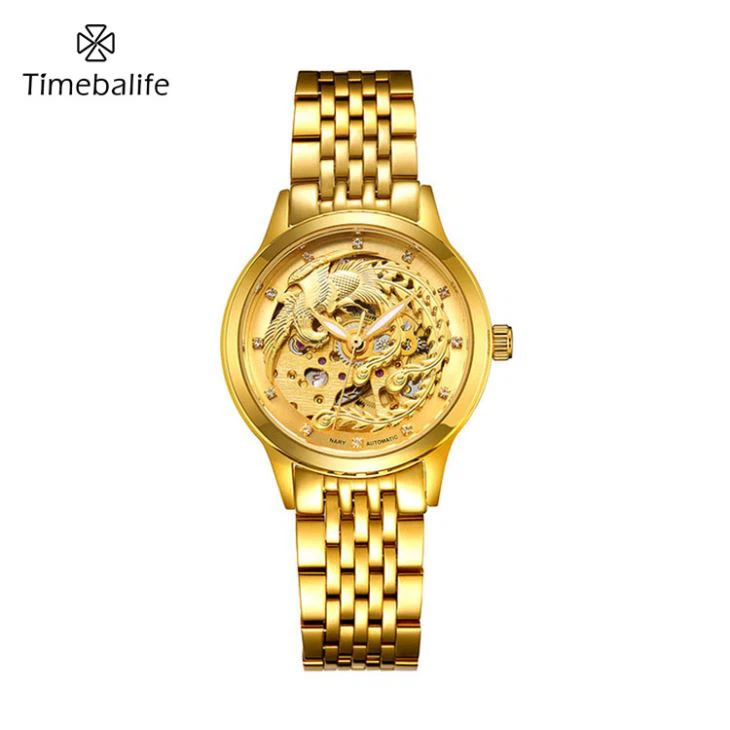 Jam Tangan Mekanik Wanita Emas