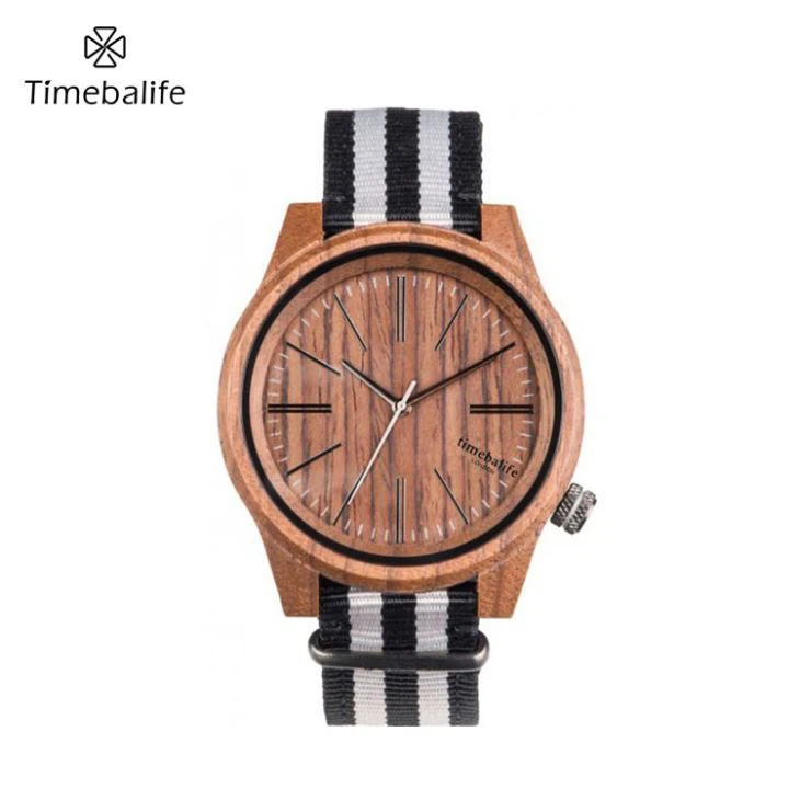Jam Tangan Wanita Kayu dengan Tali Nilon