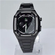 Casing Apple Watch Dengan Bezel Berlian Palsu