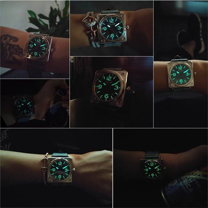 Square Waterproof Automatic Mechanical Watch